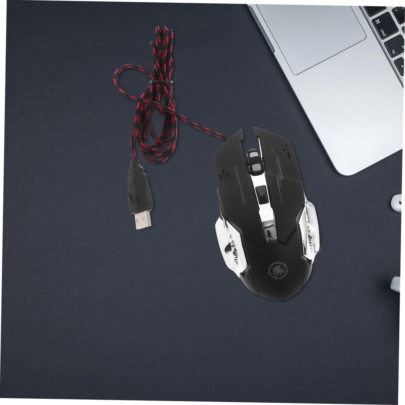 Gadpiparty 3pezzi Mouse Gaming Ergonomico Con Retroilluminazione Led Design Semplice e Comfort Dpi Compatibile Con Laptop e Desktop Materiale Resistente