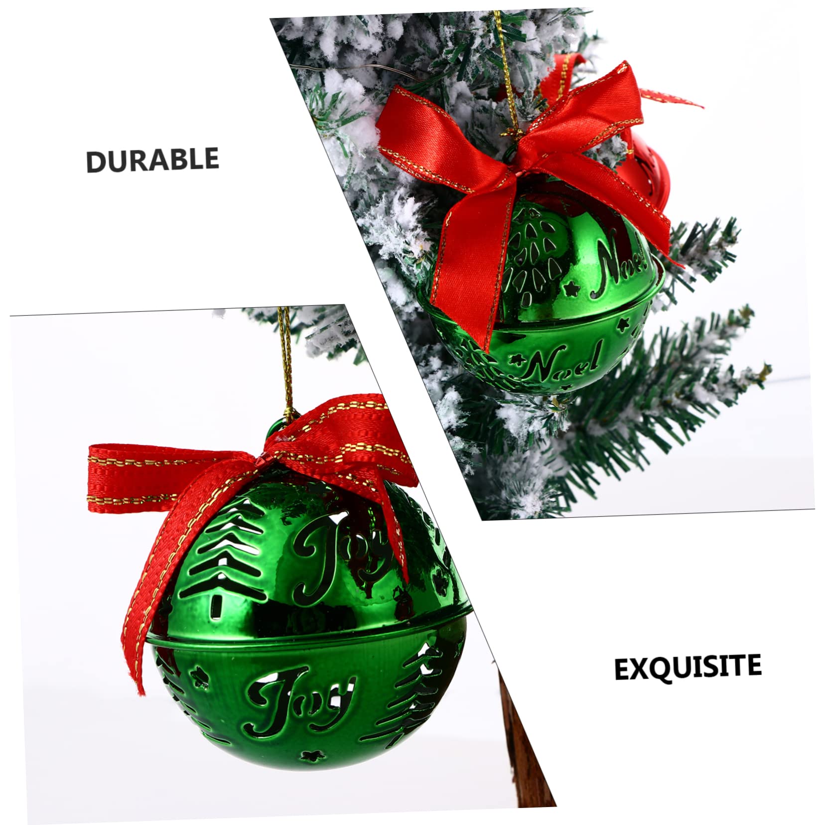 Zerodeko Elegante Set di Ornamenti per Lalbero di Natale 12 Pezzi Decorazioni Sospese a Campana in Metallo per Case Feste Alberi di Natale Stili multipli