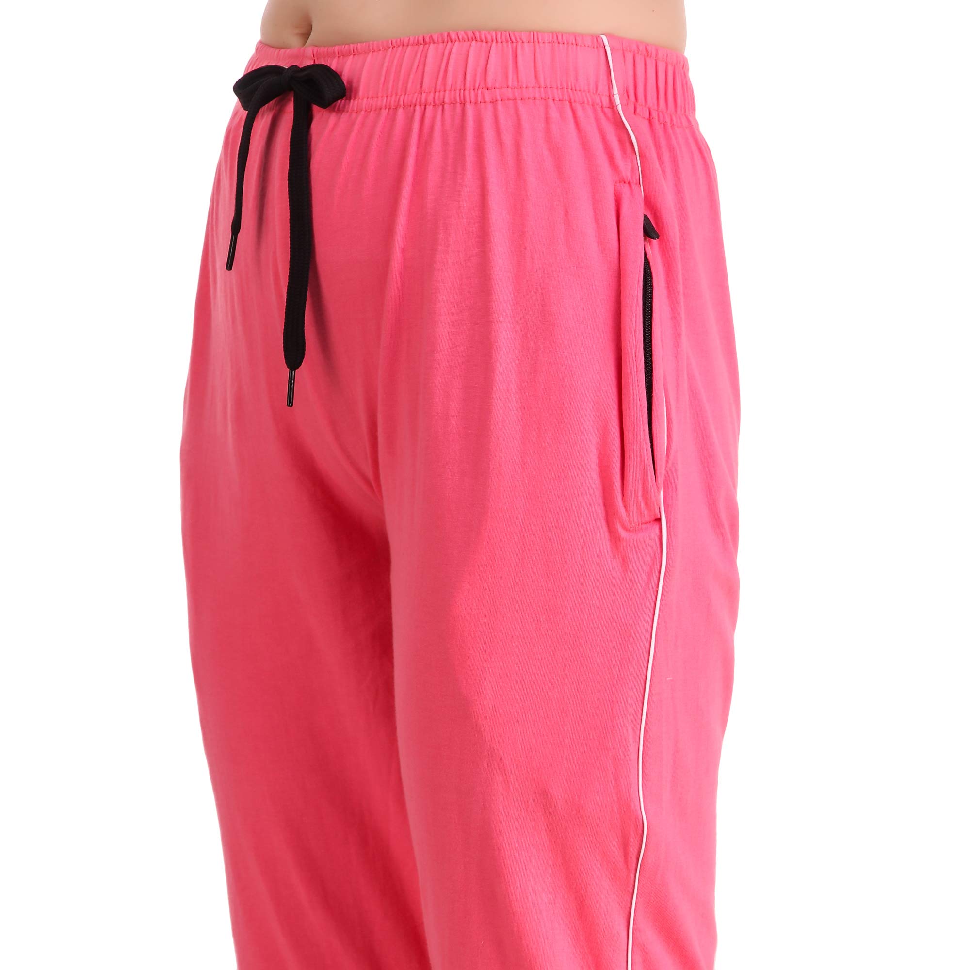 UZARUS Women's Cotton Sports Elastic Trackpants Shorts Capris (XX-Large, Peach) - Image 5 thumbnail