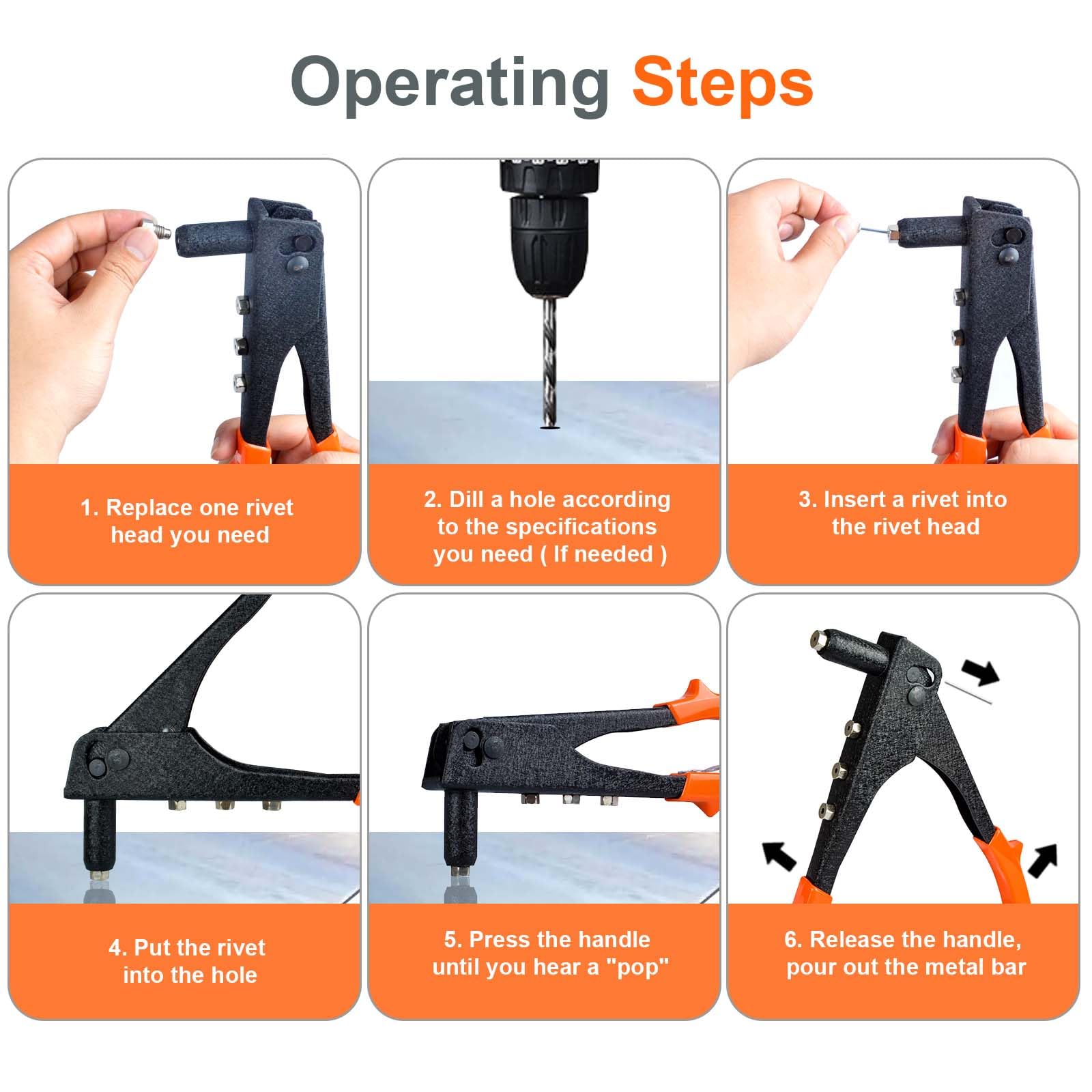 Snapklik.com : BILLION GOLD Rivet Gun, Pop Rivet Gun
