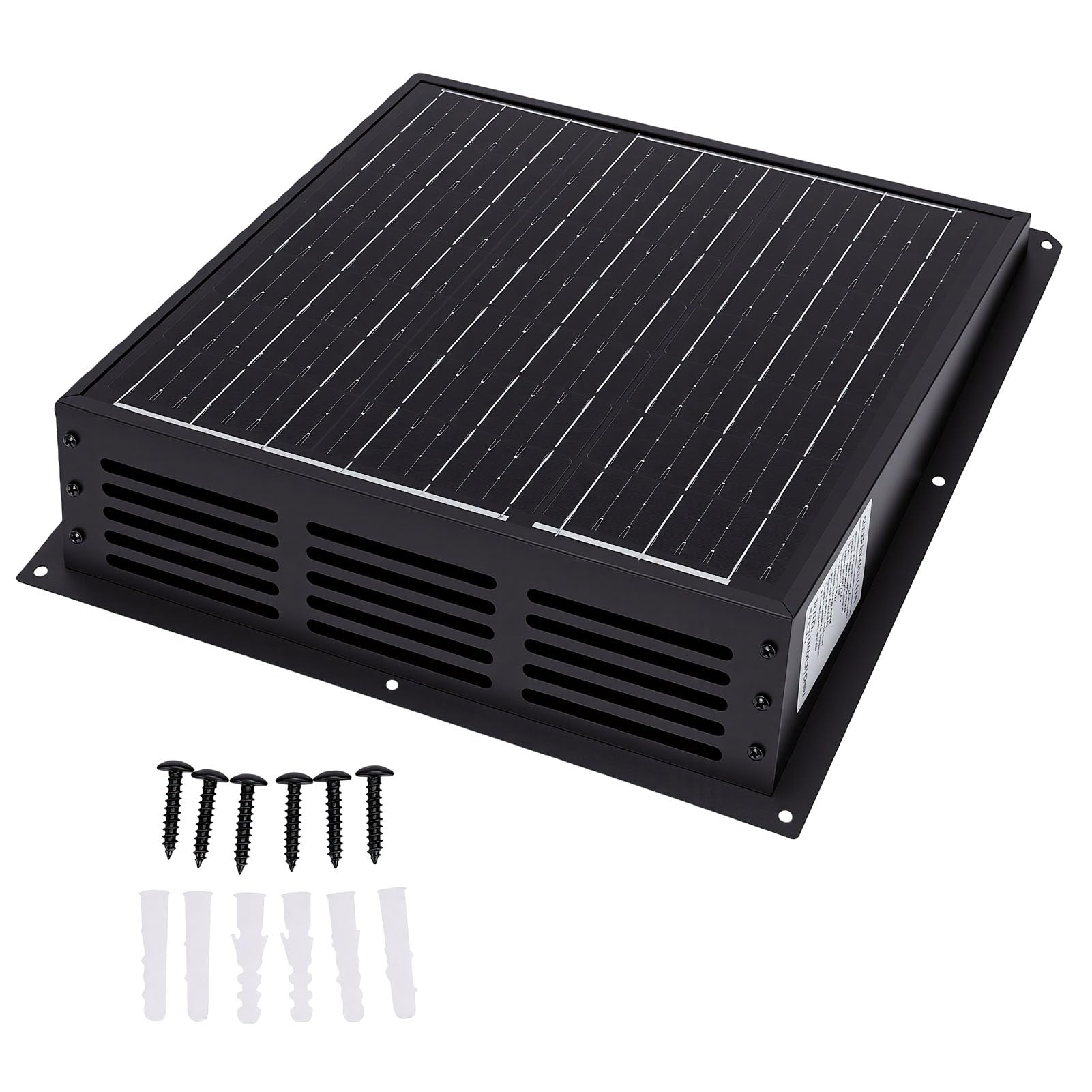 AUNMAS Ventilador Solar para Techo 430 CFM, Impermeable IP67 para Ático y