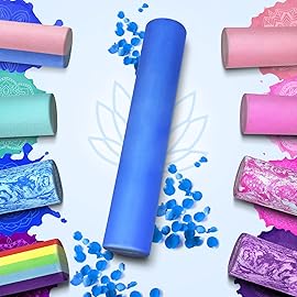 Yes4All 12 Inch EVA Foam Roller/Back Roller - High Density Foam Rollers, Foam Roller for Physical Red & Exercise (Blue)