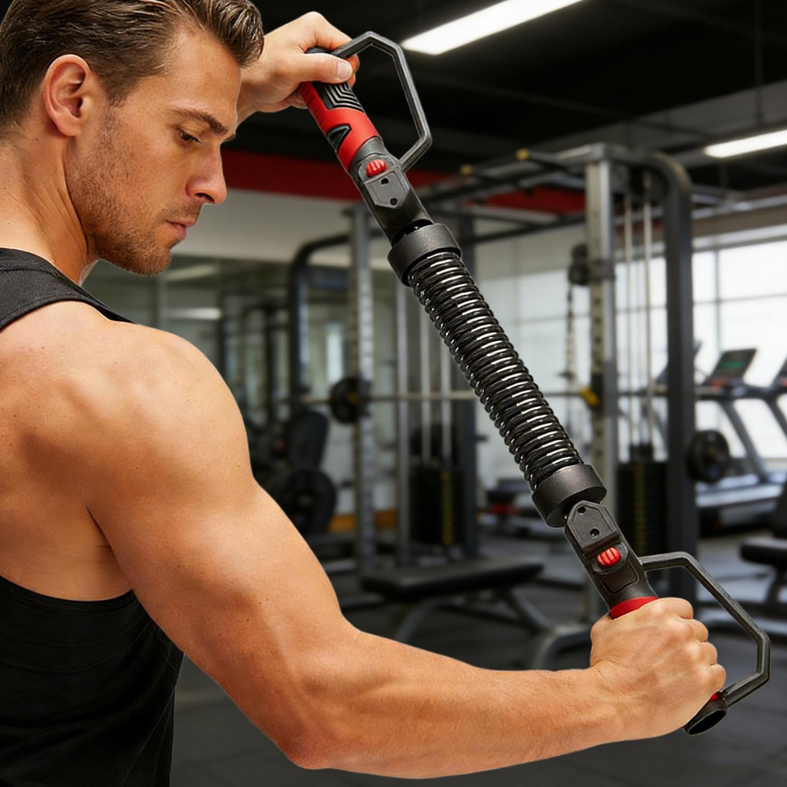 Barras giratorias de fuerza Resistencia ajustable Equipo de fitness