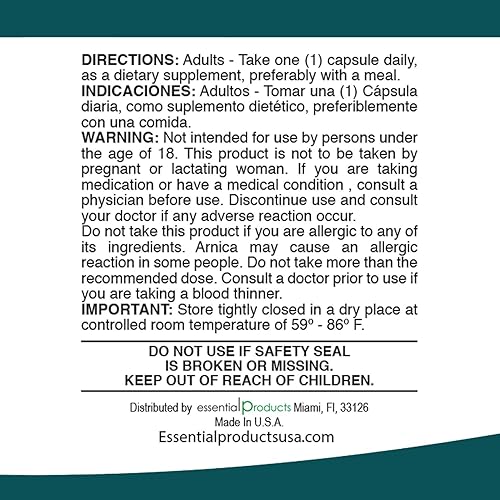 Miniatura 3 de Arnica Montana Alivio del dolor Arnica 100 cápsulas