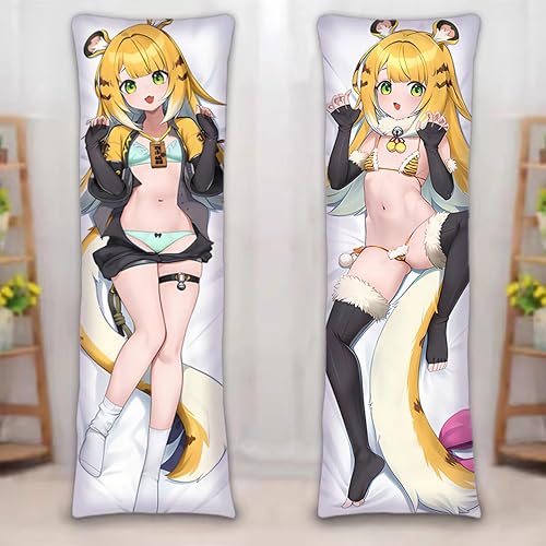 AnimeLull Anime Body Pillow Cover, 59 x 19.6 in | Soft Peach Skin Fabric, Double-Sided HD Print, Custom Design Available, Pillow Cover Only - Anime-32