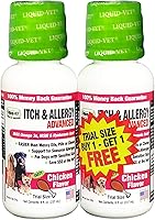 Vista 9 de LIQUID-VET Fórmula avanzada K9 Itch & Allergy, sabor a tocino, 32 onzas