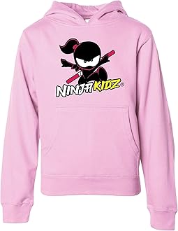 Official Original Logo Girl Pullover Hoodie, Dress your Ninja Kids in Cool Kids Clothes, Ninja Sweatshirt Merch