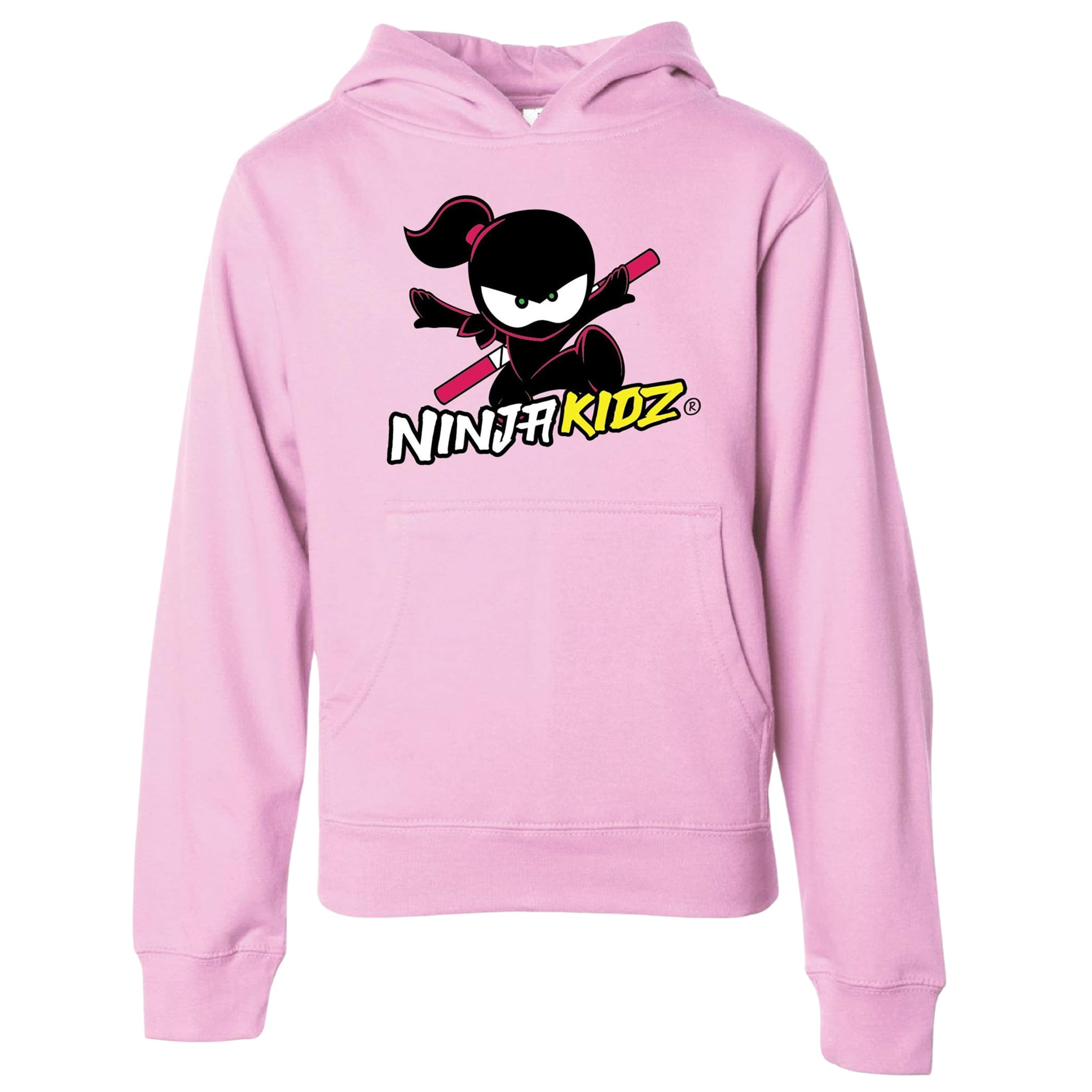 Official Original Logo Girl Pullover Hoodie, Dress your Ninja Kids in Cool Kids Clothes, Ninja Sweatshirt Merch