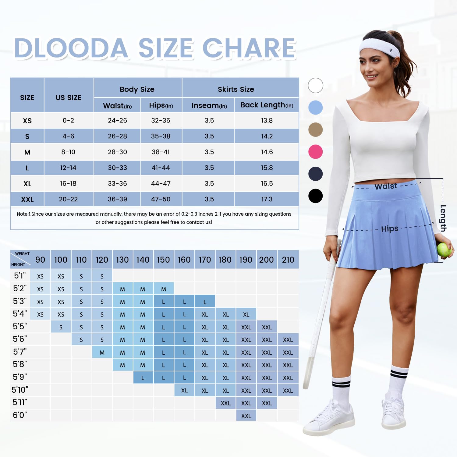 DLOODA Faldas plisadas para mujer, de cintura alta, para tenis, golf, con bolsillos cortos, minifalda atlética para pickleball