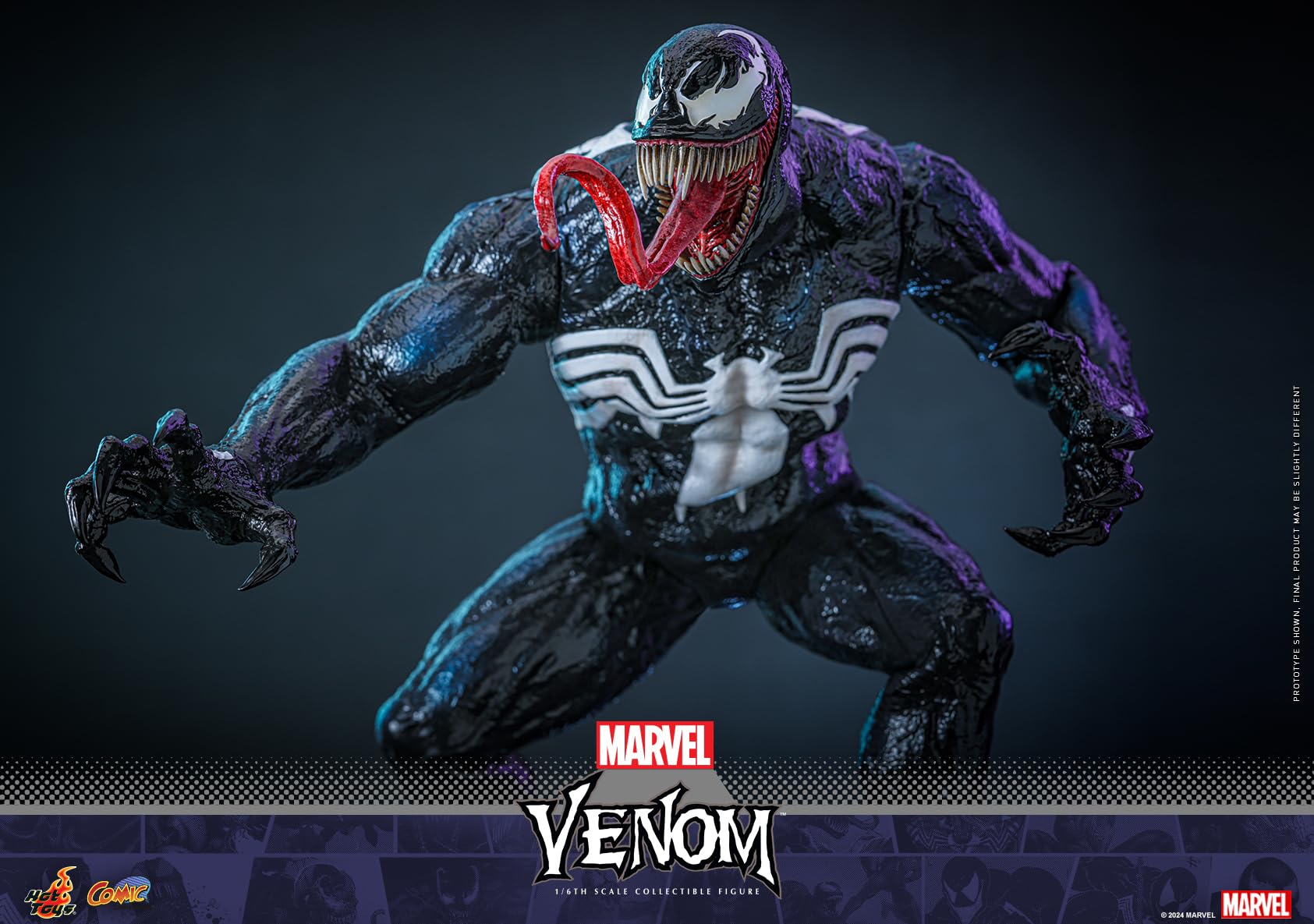 Cómic obra maestra Marvel Comics Venom escala 1/6