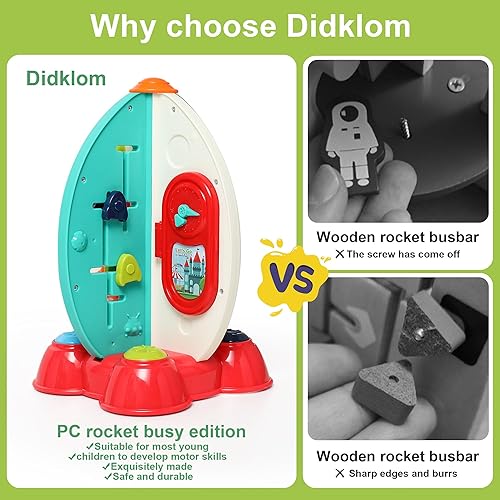 Miniatura 2 de Montessoritoys - Cubo de actividades espaciales para bebés, regalos de cumpleaños para niños y niñas de 18 meses, regalos de cumpleaños sensoriales