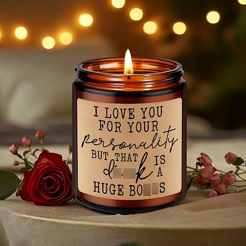 Miniatura 7 de LEADO - Velas con aroma a lavanda, regalos divertidos y atrevidos de aniversario, Navidad, cumpleaños para hombres, maridos, novios, amigos, etc.