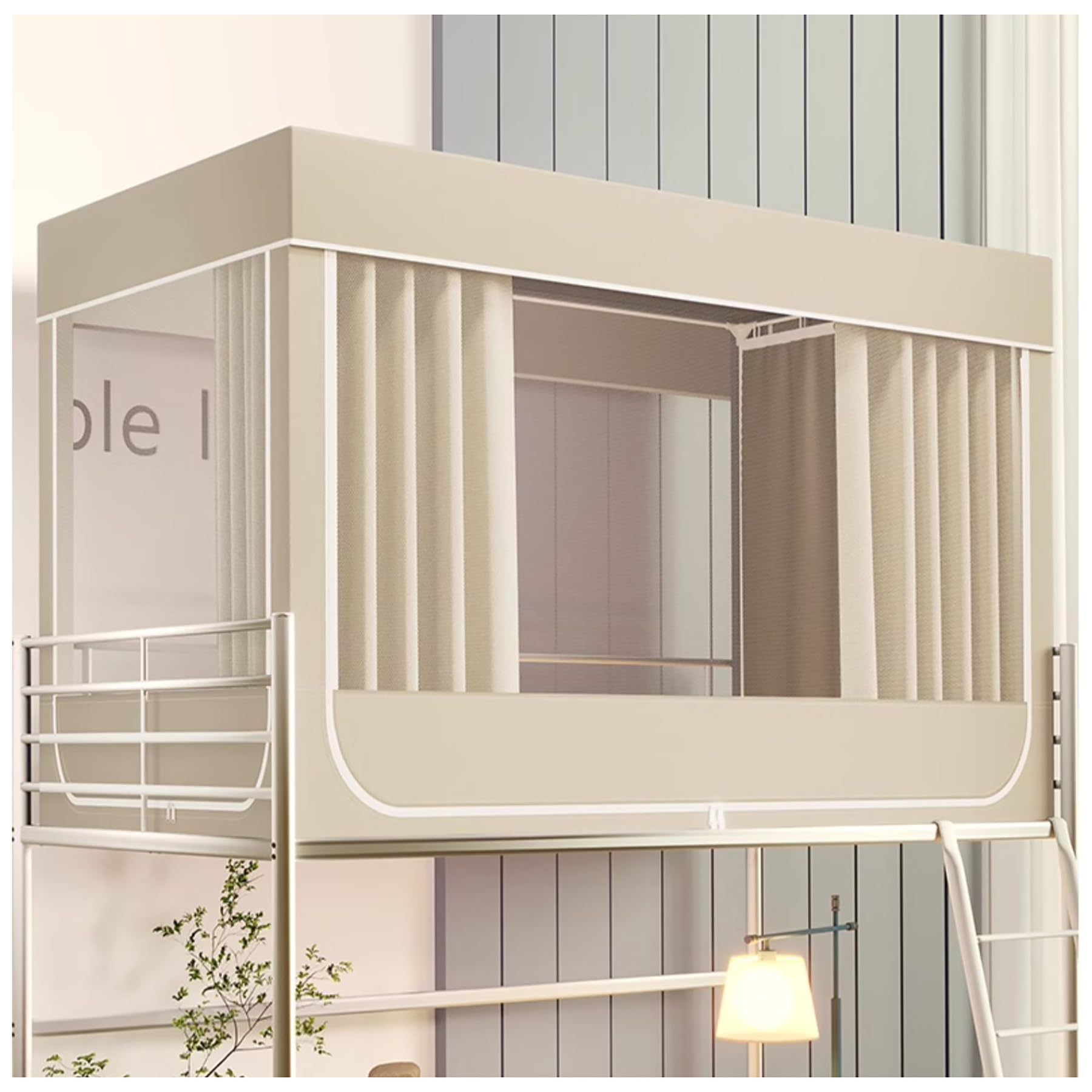 ZLGONRL Canopy Bed Tent 4 Corners Canopy Bed Frame Post Poles Twin Top Bunk Bed Tent Canopy Blackout Bed Tent Bed Curtain Canopy