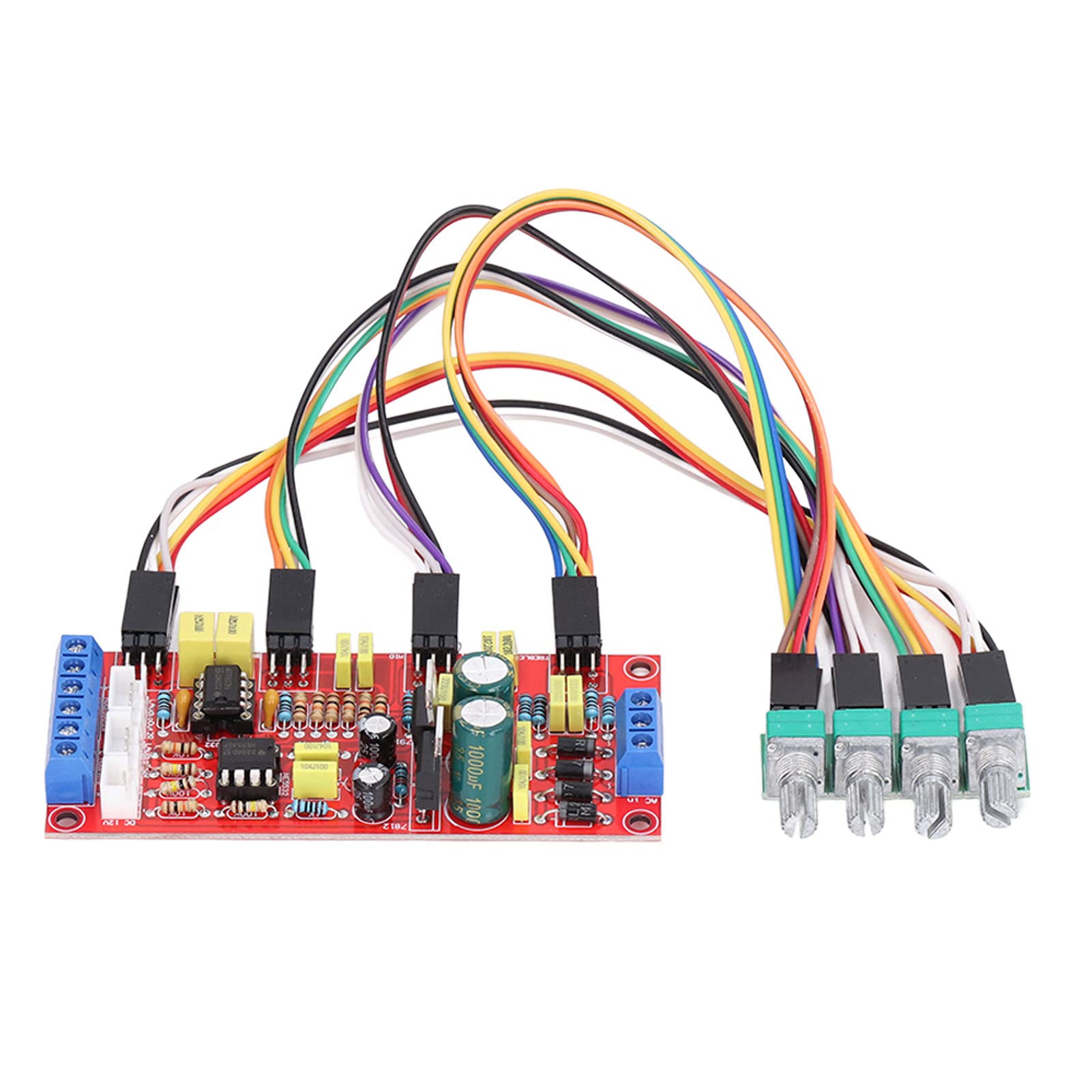 Preamplificatore Audio Stereo Hi-Fi con Controllo Volume, Treble e Bassi, Modulo PCB per Impianto con Equalizzazione Avanzata