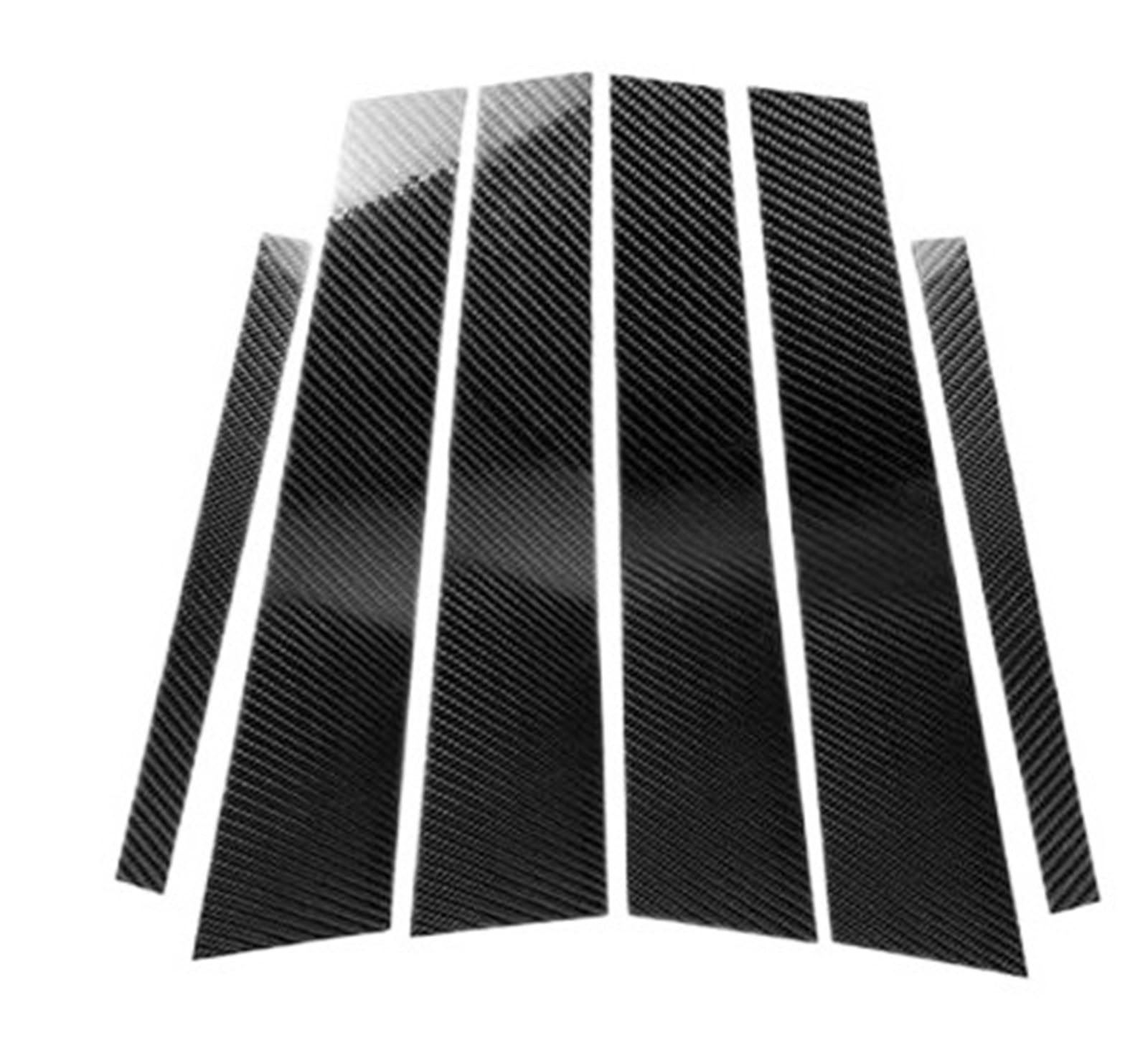 Mashrgx Carbon Fiber Car Window B-Pillar Trim Sticker For 3 Series E90 2005-2012 Door Pillars Wrap Film Car Accessories Automotive Window Door Seals(Carbon Fiber)