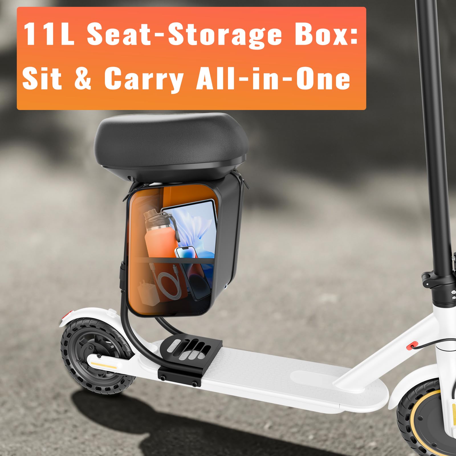 Electric Scooter - 8.5"/10" Solid Tire, Powerful 350W/500W Motor, Top Speed 19 MPH, Max 16-22 Miles Ranges, Load 265LBS, Aluminum Alloy Frame Foldable Commuting Escooter for Adults & Teens