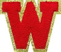 Vista 121 de Parches de letras de felpilla termo-adhesivas de 2.2", parches de letras de felpilla para ropa (negro, 26)