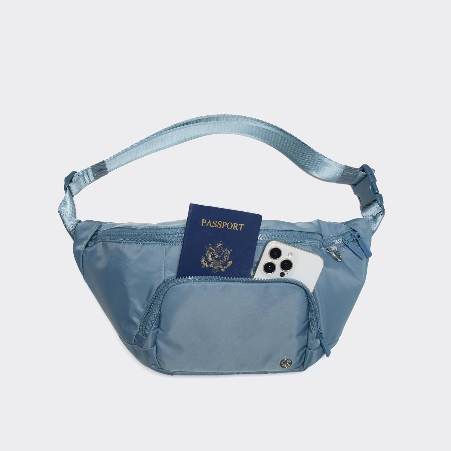 Pander Everywhere Belt Bag Crossbody Fanny Pack with Mesh Pockets and Adjustable Strap, 6L / Indigo Blue - Image 2