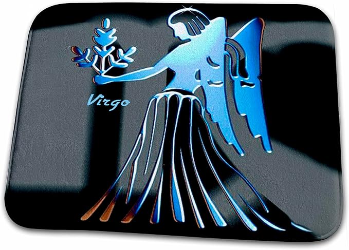 3dRose Bathroom Bath Rug Mat - Virgo Zodiac Sign Zodiac Signs Horoscope