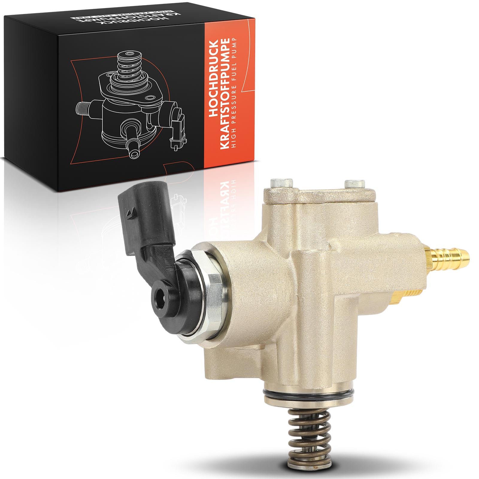 Frankberg Bomba de combustible de alta presión Compatible con Golf Plus 521 5M1 1.6 FSI A3 8P1 1.6 FSI Golf V 1K1 1.6 FSI E.O.S 1F7 1F8 1.6 FSI Golf V 1K1 1.4 FSI Replace# 03C127025R,03C127025K