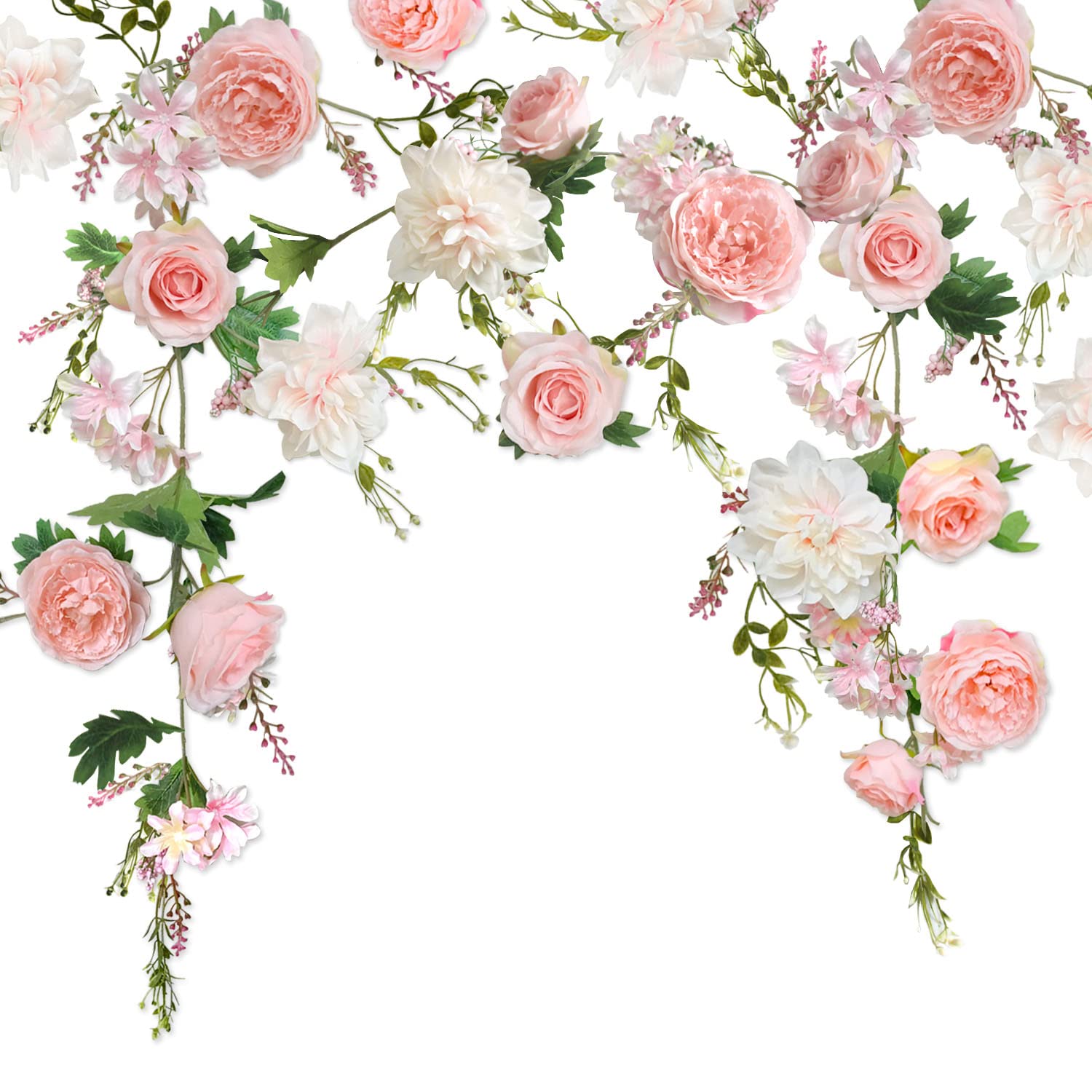 Ghirlanda di peonie da 58 cm, elegante, primaverile per porta d'ingresso, artificiale grande ghirlanda floreale per decorazione da parete, decorazione per la casa, decorazione per interni ed esterni