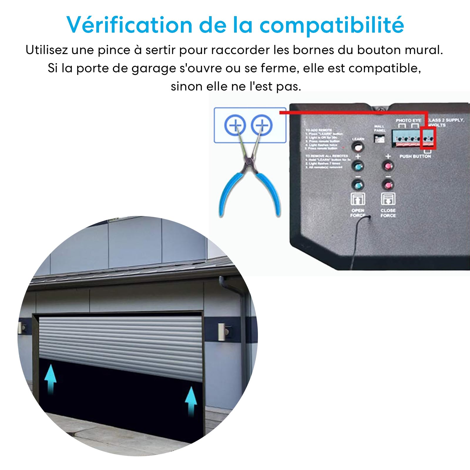 LoraTap Ouvre-Porte de Garage Connecté WiFi avec Télécommande RF, Interrupteur de Porte Intelligent, Compatible avec Alexa, Kits Smart Module Commutateur pour Portail Coulissant
