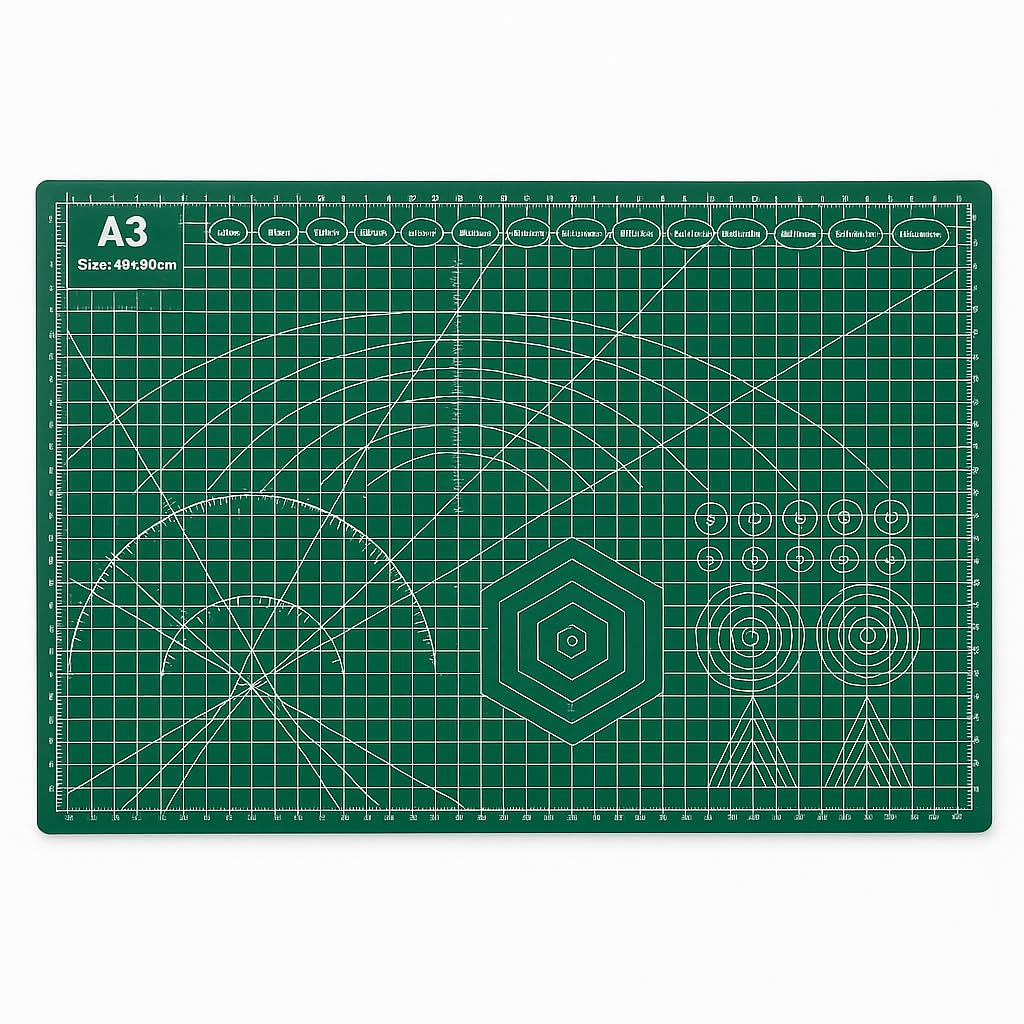 TAPPETINO DA TAGLIO A3 45x30cm 3mm Doppia Facciata Verde