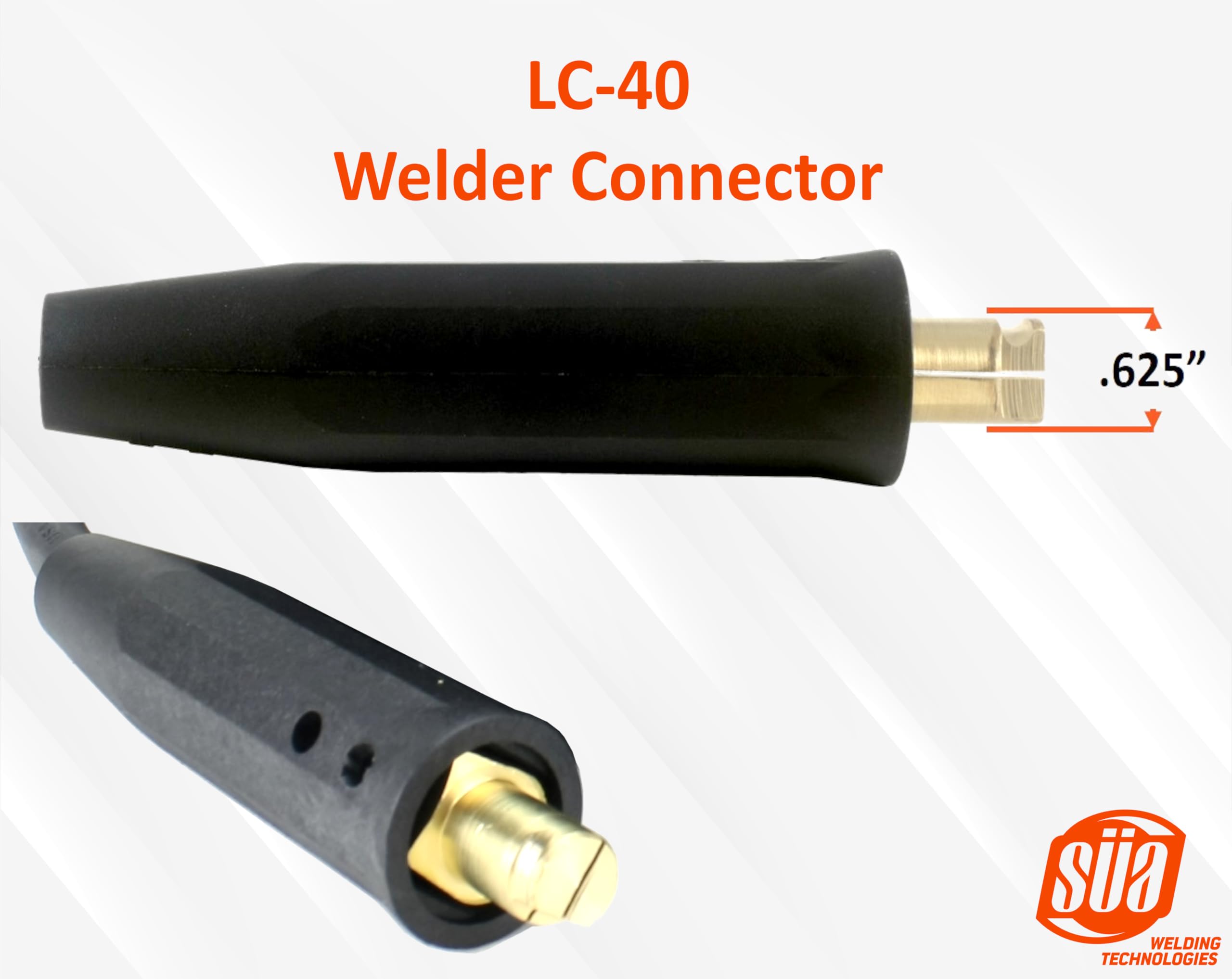 Juego de cables de soldadura de 200 Amp – cable #2 AWG