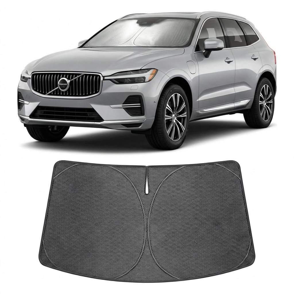 Proadsy Custom Fit 2018-2026 Volvo XC60 Windshield Sun Shade, Blocks Heat