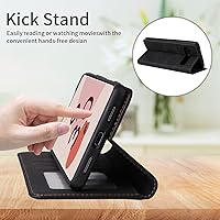 Vista 5 de ZZXX Funda tipo cartera para Google Pixel 7 Pro con bloqueo RFID, ranura para tarjetas, función atril, magnética, de piel suave, para Google Pixel 7