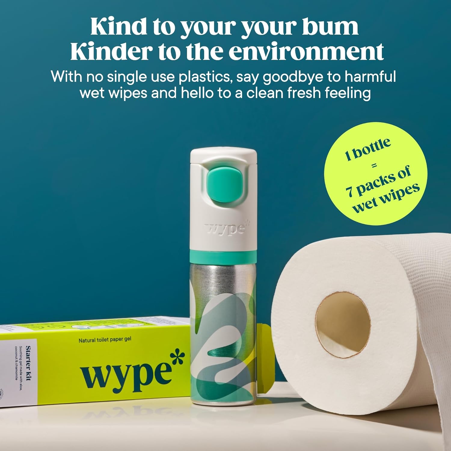 Wype | On The Go Bundle | Toilet Paper Gel | Flushable & Convenient Wet Wipes Alternative | Vacation Essentials | 3 x 1 fl oz
