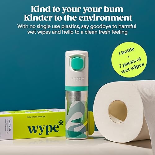 Miniatura 4 de Wype Gel de papel higiénico para toallitas húmedas sostenibles y desechables kit de inicio y mini de viaje - Esenciales para vacaciones