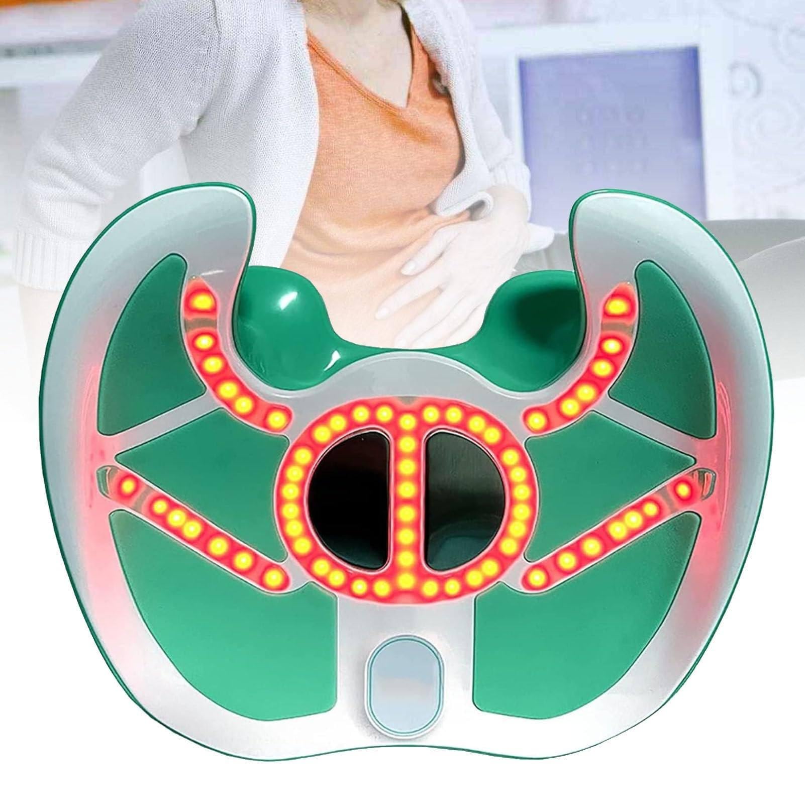 User demonstrating pelvic floor muscle exercise with LYAYYDS device