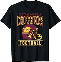 Central Michigan University CMU Chippewas Football Helmet T-Shirt