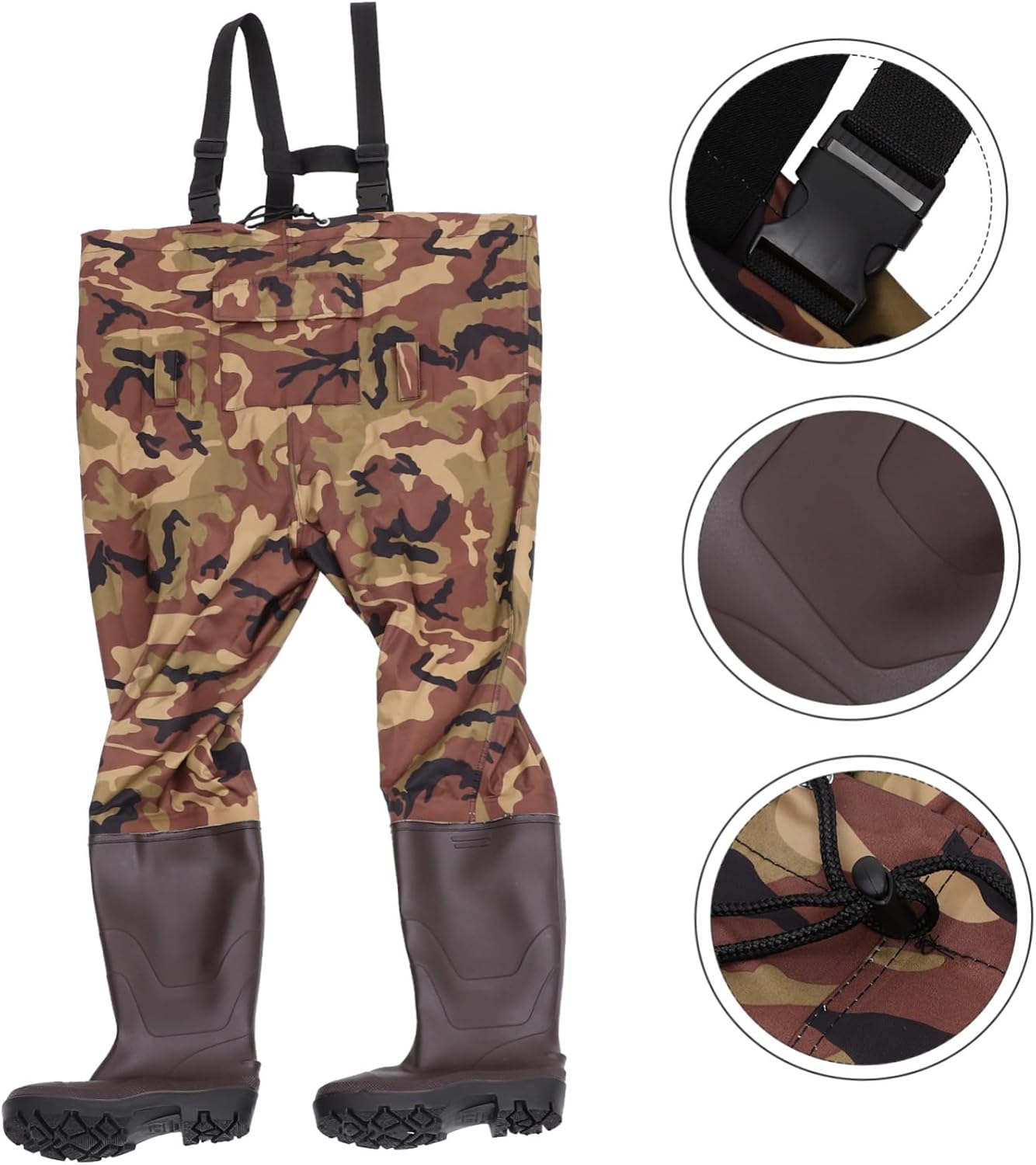 1set Wading Fishing Pants Suit for Men Fishing Gear for Outdoor Sports and Hunting Activities