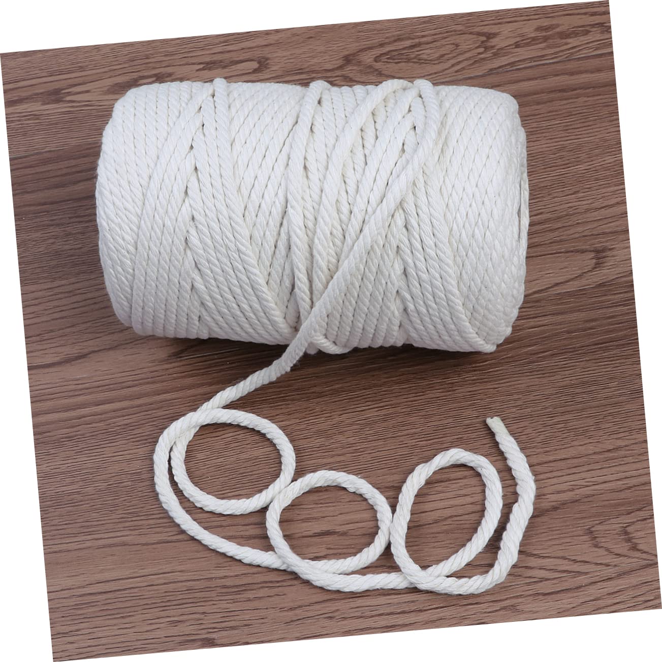 Cuerda de Algodón Natural de 100m para Manualidades y Macramé