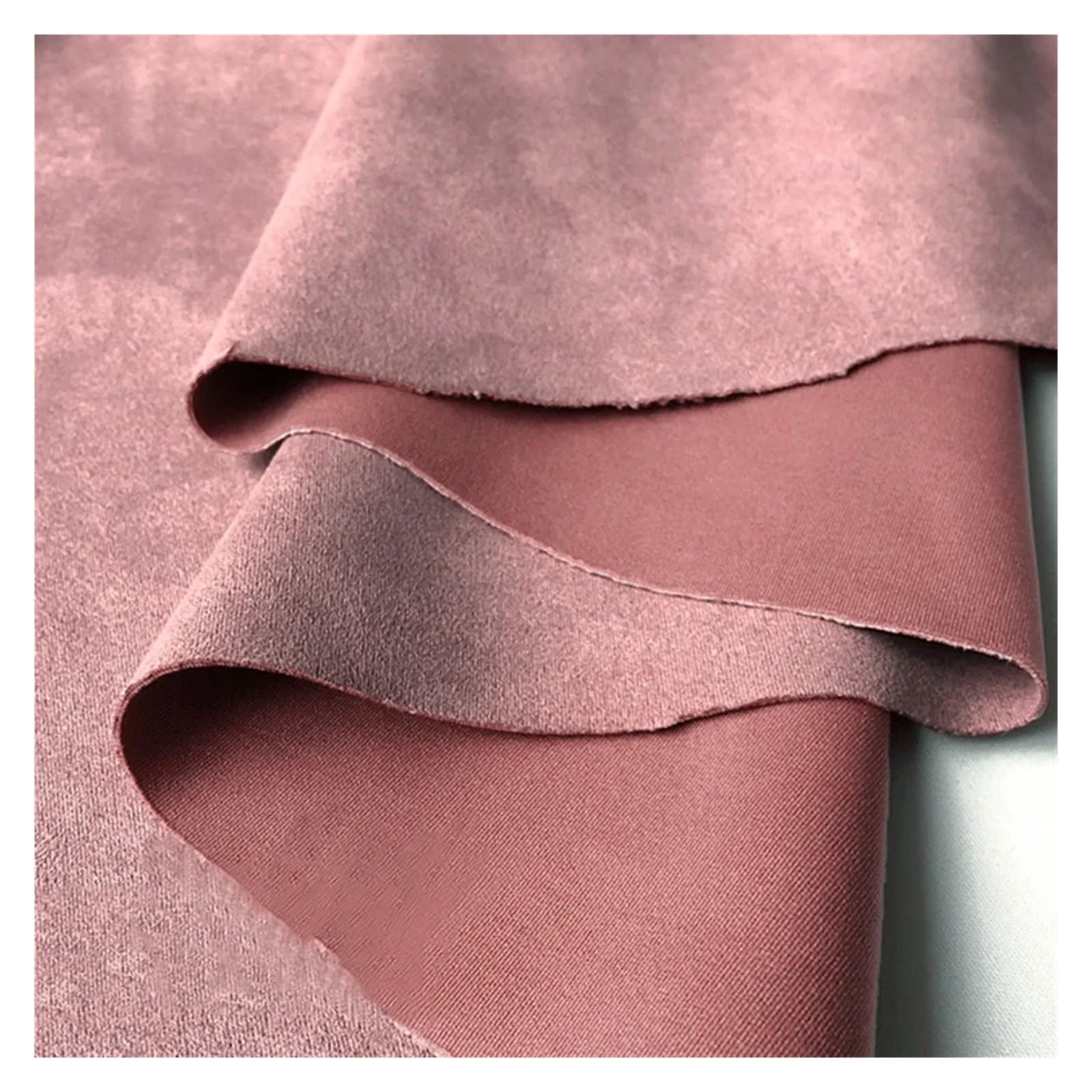 FIgpmwld Faux Suede Fabric, Multicolor Suede Fabric 50x160cm For Sewing DIY Crafts(Skin Powder 70)