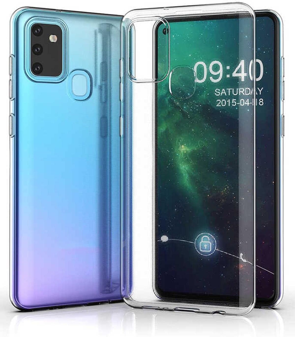 Aksesuarcim One Plus Nord N100 ile Uyumlu Silikon  effaf Koruma K l f, S per Renksiz