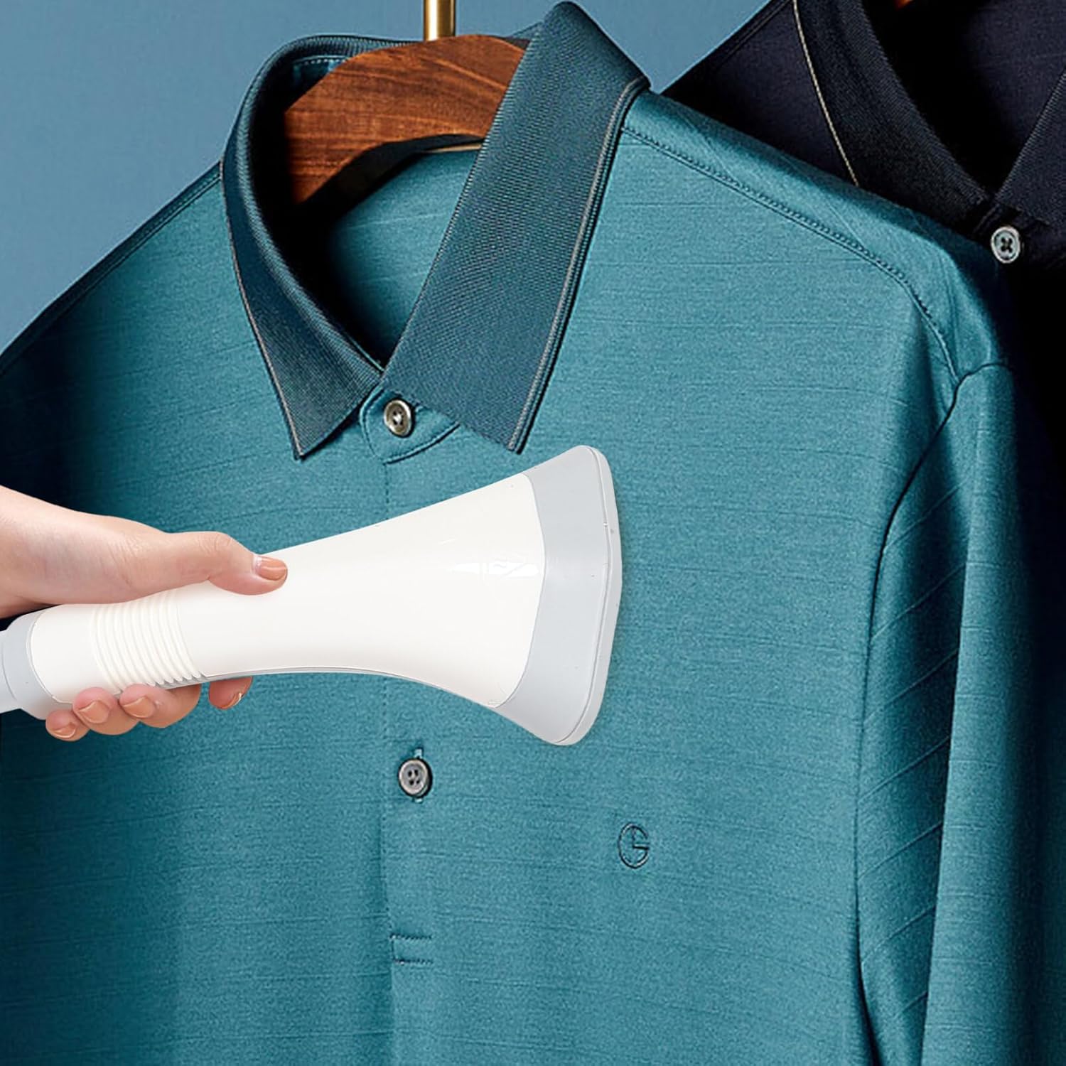 KALLORY 1set Multi-use Steam Press Accessory for Household Ironing Sturdy Steam Hose Nozzle for Clothes Curtains and More Lightweight and Portable Design