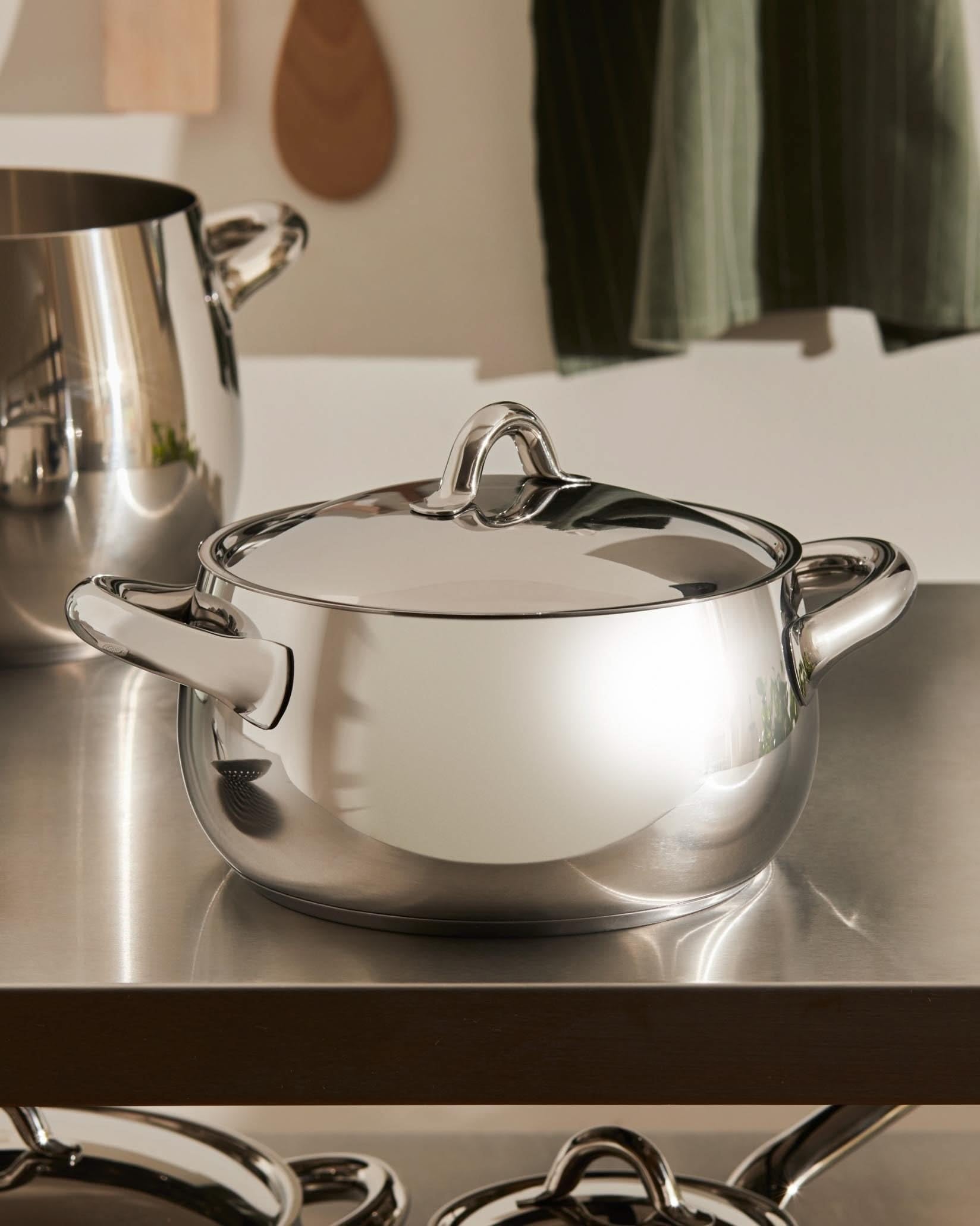 Amazon｜ALESSI アレッシィ Mami キャセロール 24cm/ミラー仕上げ