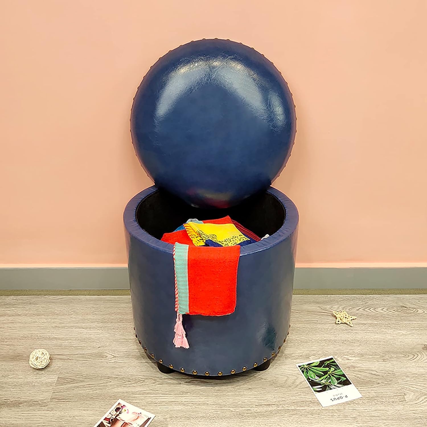Pouf ottoman rembourré et tabouret à langer pour chambre à coucher