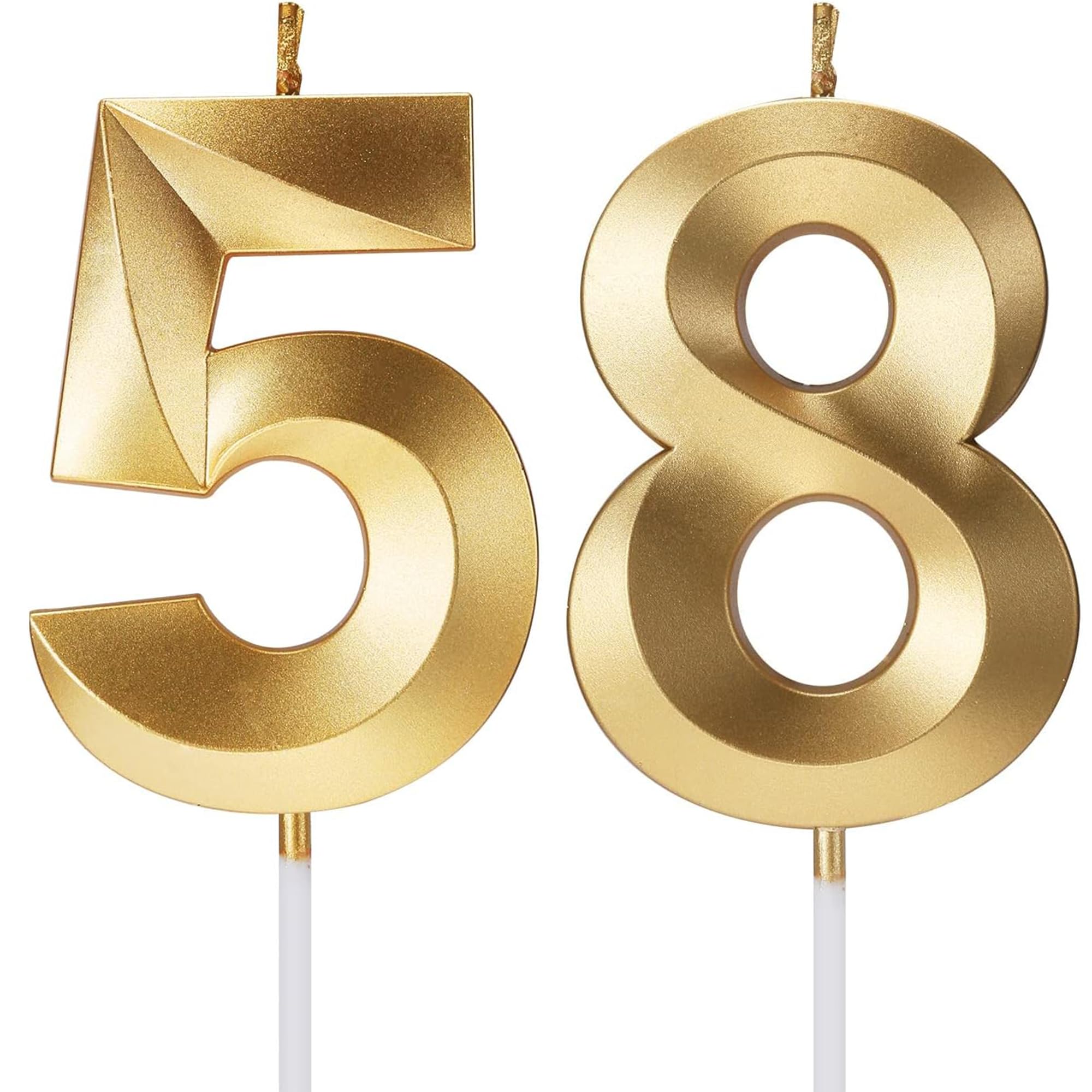 Birthday Candles Number Candles Age Year for Cakes Happy Birthday 3D Designed Wedding Anniversary Party Cake Topper Decorations