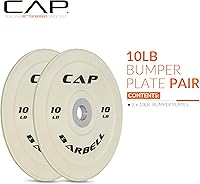 Vista 2 de CAP Barbell - Disco olímpico de goma para barra de pesas, para múltiples opciones