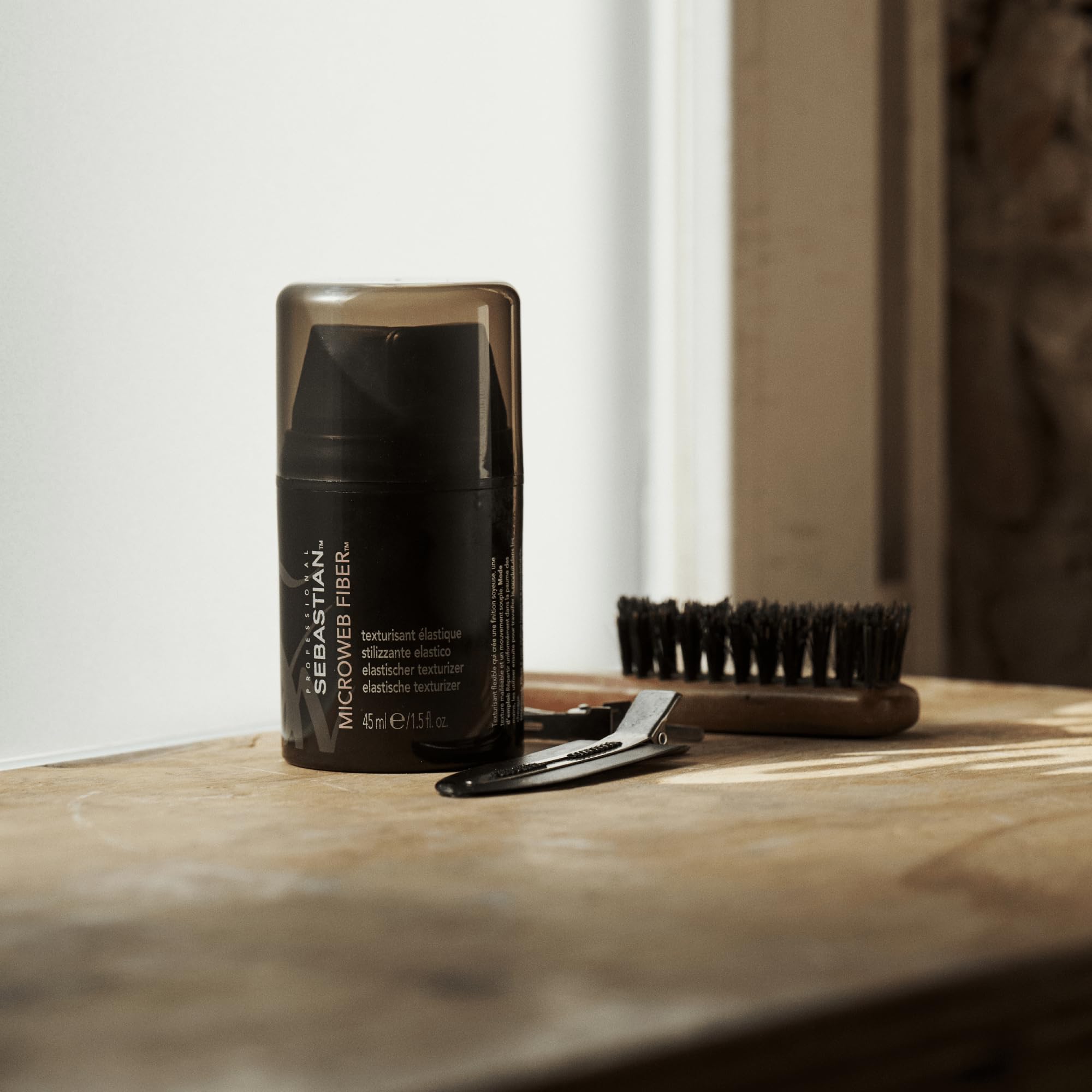 Sebastian Microweb Texturisateur de cheveux professionnel en fibre pour tous les types de cheveux, soin professionnel des cheveux, 45 ml