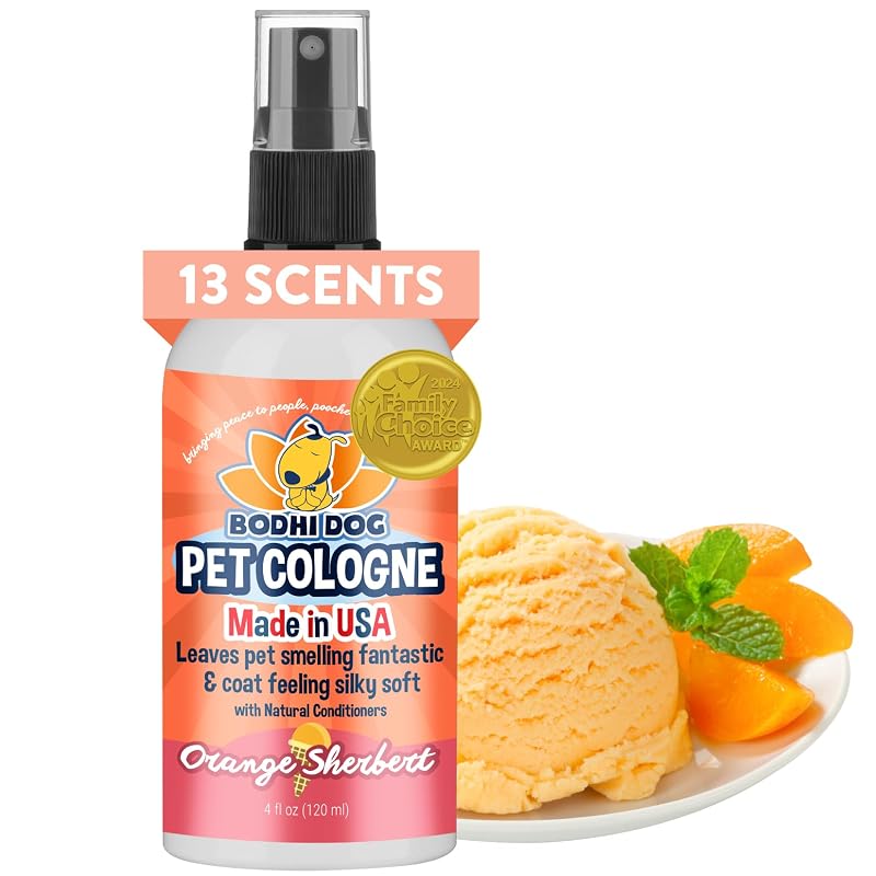 Colônia para Cães e Gatos Bodhi Dog com Condicionadores, Fragrância Orange Sherbert, 120 mL