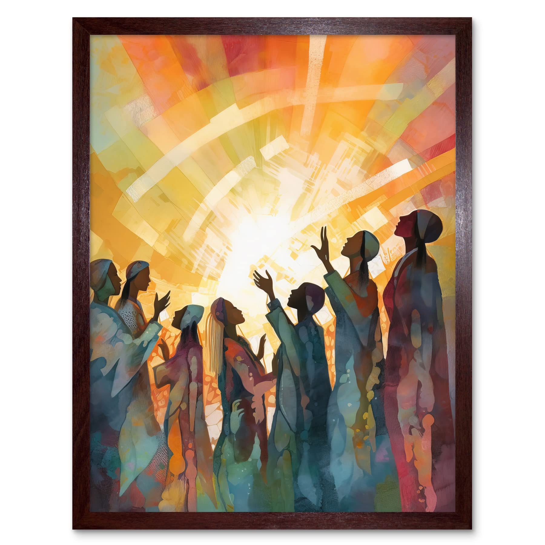 Artery8 Grußkarte "Religious Choir" - Blanko-Karte 17,5x12,5 Cm, Mit Umschlag, Hochwertiges Papier