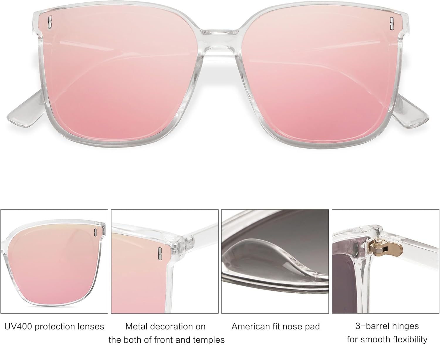 SOJOS Sunglasses for Women Men Vintage Style Shades SJ2157 - Image 5