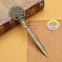 Vista 9 de 4 abridores de cartas, retro, ligero, compacto, ergonómico, aleación de zinc, abridor de sobres