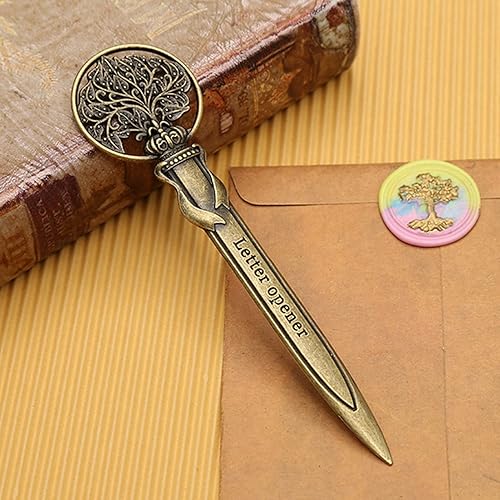 Miniatura 9 de 4 abridores de cartas, retro, ligero, compacto, ergonómico, aleación de zinc, abridor de sobres