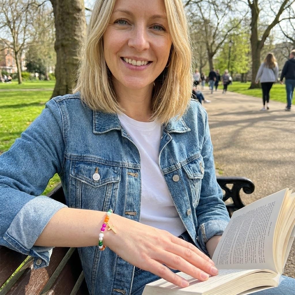 Natural Stone Bracelet for women, Adjustable Handmade Design with Colorful Gem Beads, Inspirational Fashion Jewelry Gifts for Daily Wear, Travel，Healing - Image 3